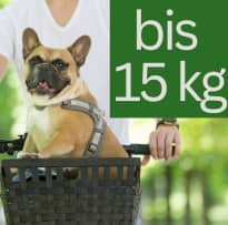 Fahrradkorb für Hunde bis 15 kg