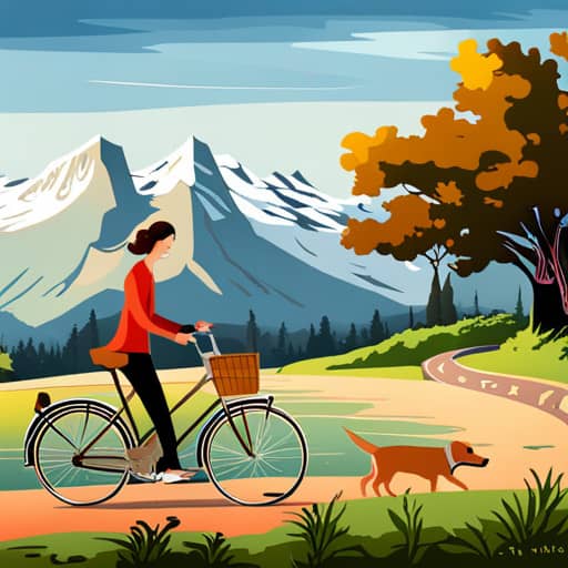 Unterhaltsame Aktivitäten beim Radfahren mit deinem Hund