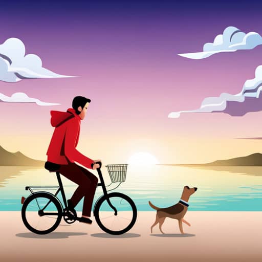 Fahrrad fahren mit Hund